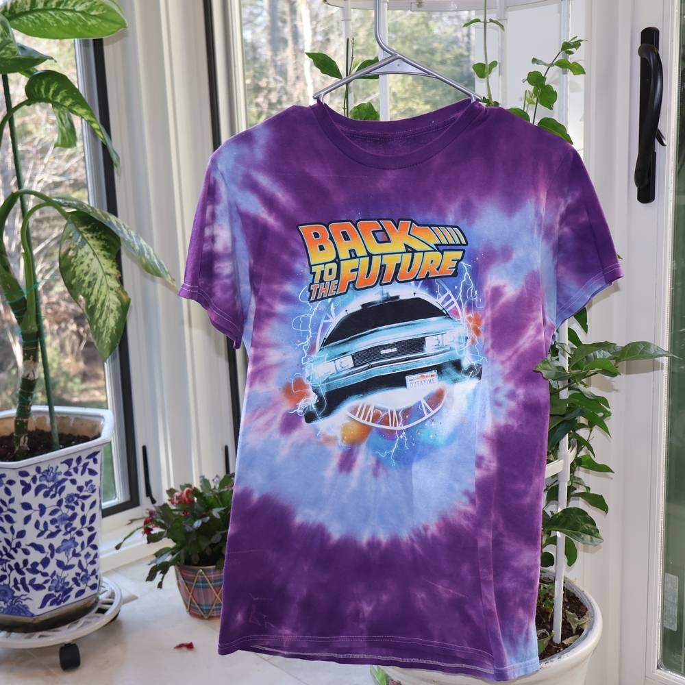 Girl's Tie-Dye Graphic Tee - Purple